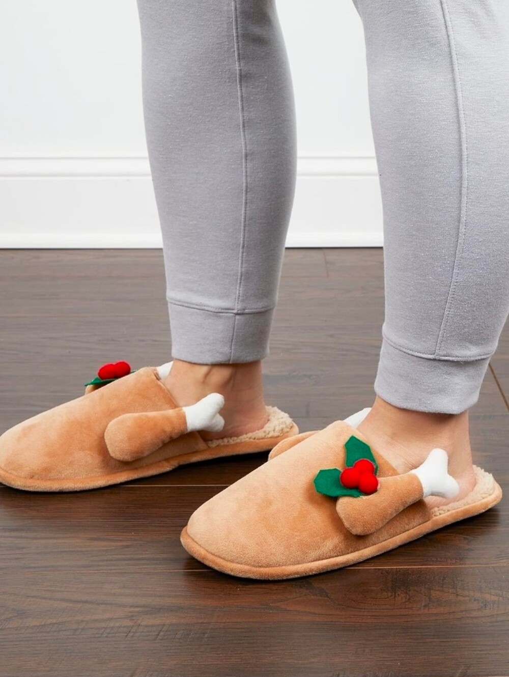Deerfoams Men's Turkey Thanksgiving Plush Slippers NWT Size 9-10 - Picture 2 of 4